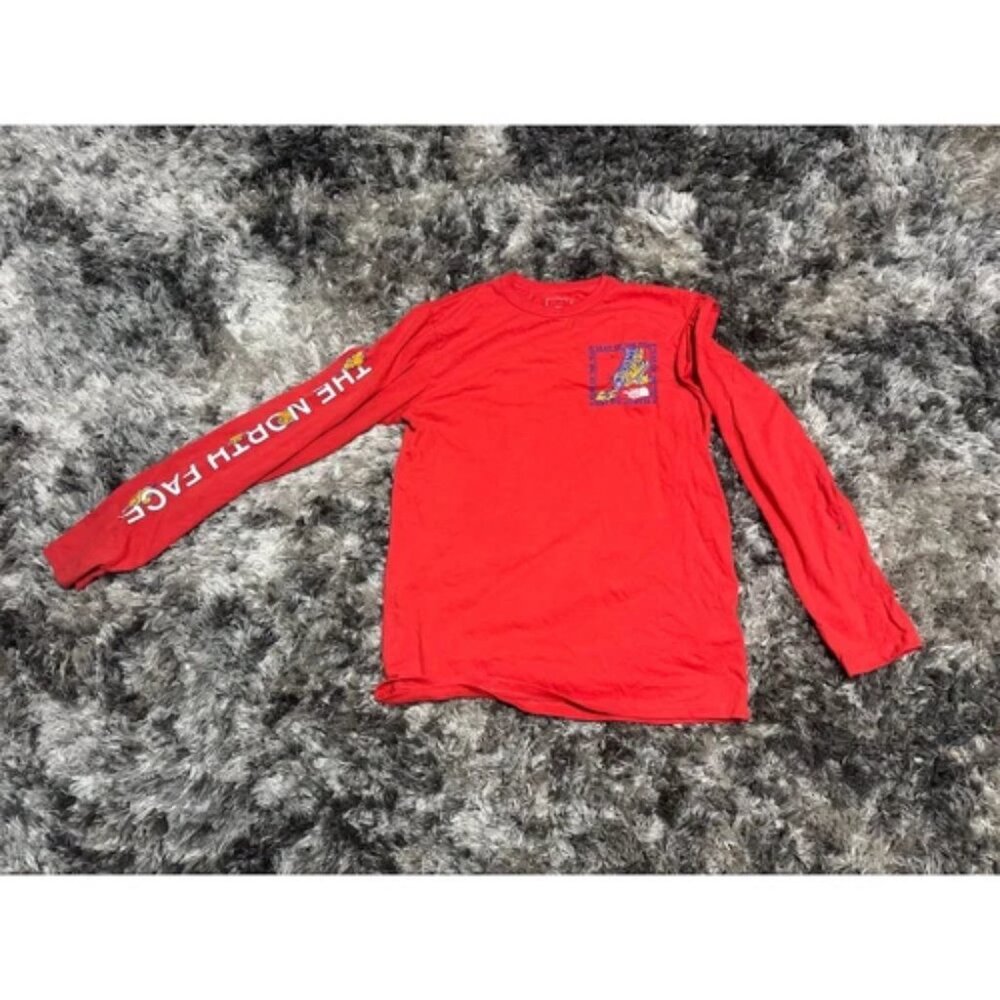 The North Face Men's‎ Long Sleeve Year of the Tiger T-Shirt Red Size S